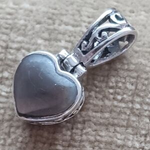 925 Silver Scroll Heart Pendant